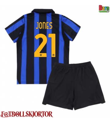 Inter Milan Curtis Jones #21 Hemmakläder Barn 2026-27 Kortärmad (+ Korta byxor)